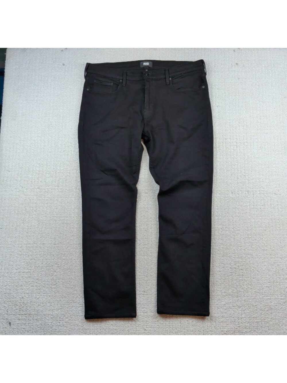 Paige Black Lennox Slim Fit Jeans Pants Stretch Men Size 38 Casual Preppy